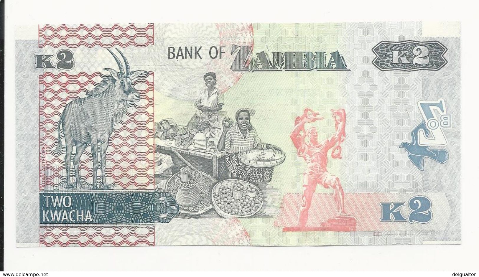 Zambia 2 Kwacha 2012 UNC - Zambia