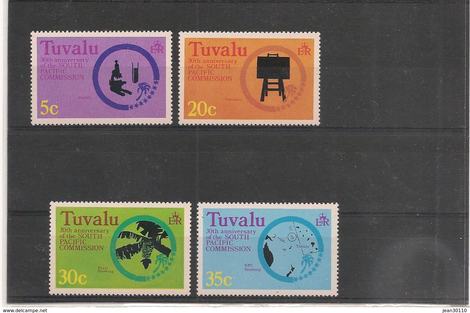TUVALU Année 1977 Motifs Symboliques N°Y/T :46/49** - Tuvalu
