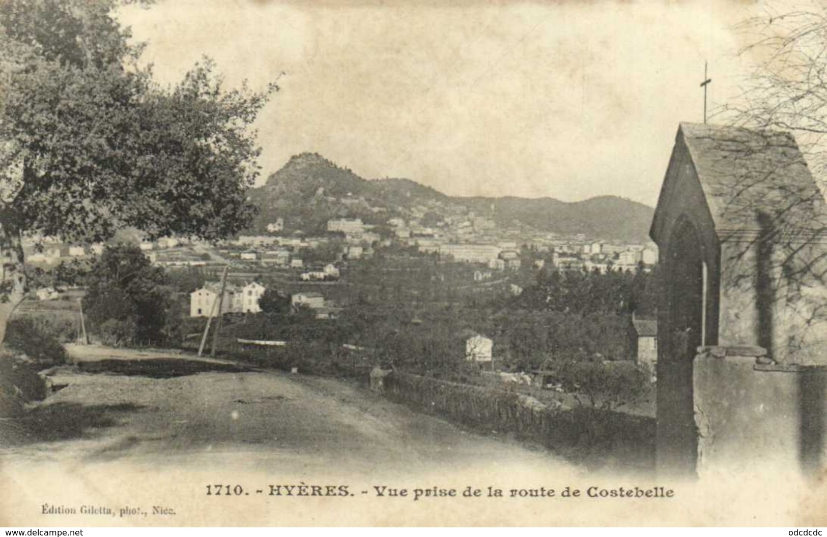 Hyères Vue Prise De La Route De Costebelle Precurseur  RV - Hyeres