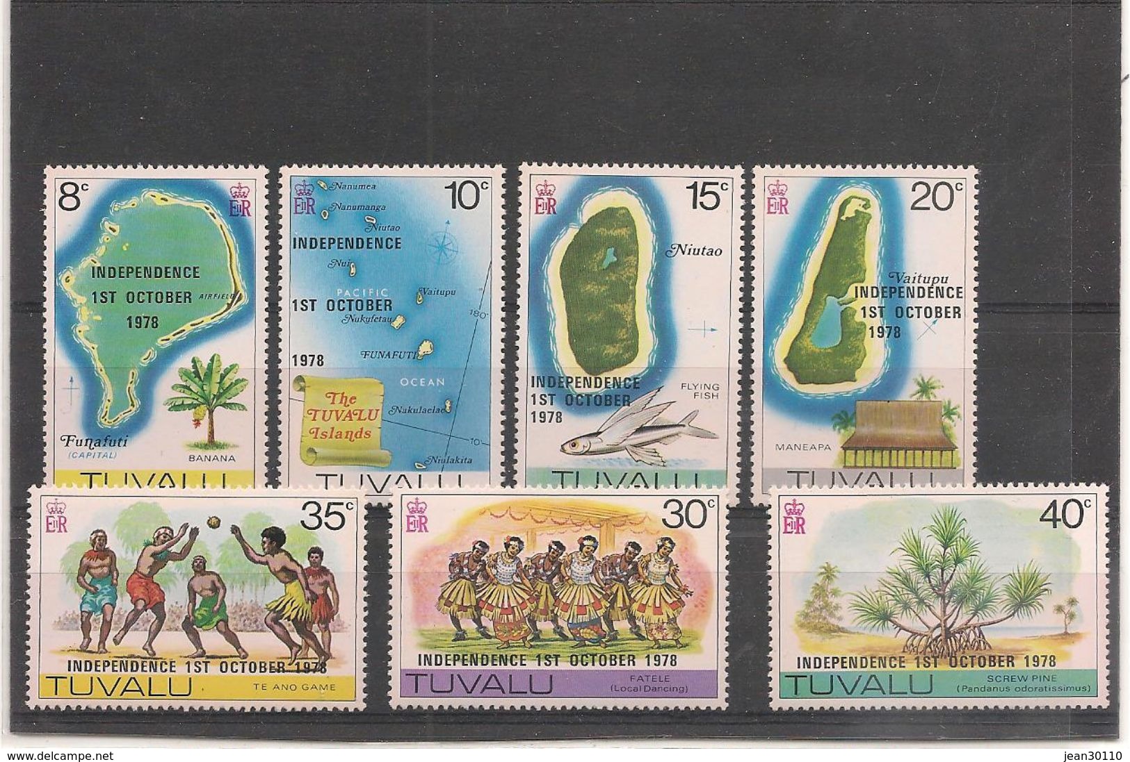 TUVALU Année 1978 Proclamation De L'indépendance N°Y/T :73/79** - Tuvalu