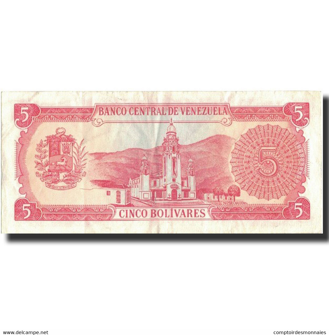 Billet, Venezuela, 5 Bolivares, 1989, 1989-09-21, KM:70a, TTB - Venezuela