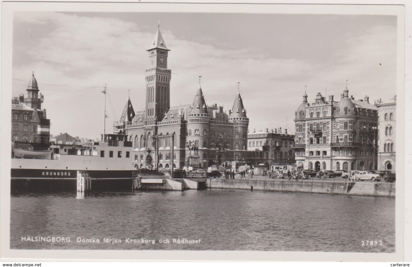 SUEDE,SWEDEN,SCANIE,HALSINGBORG EN 1950,belle Vue,pont,détroit De L'oresund,KRONBORG,ville Ancienne - Svezia