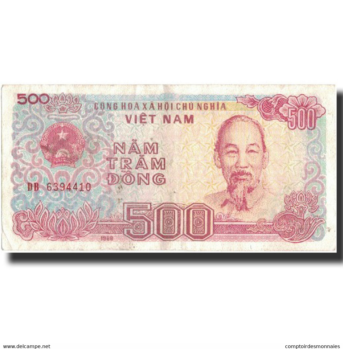 Billet, Viet Nam, 500 D<ox>ng, 1988, 1988, KM:101a, TTB+ - Vietnam