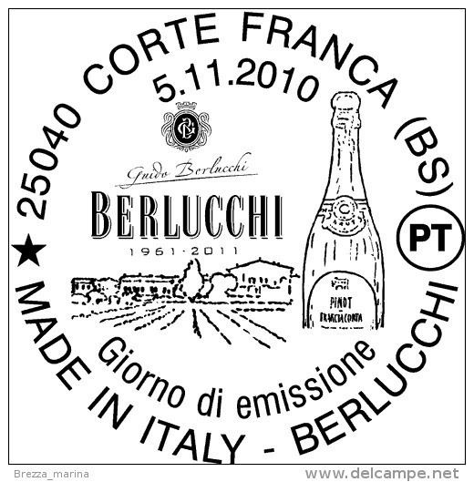 ITALIA - Usato - 2010 - Made In Italy - Vino Spumante Berlucchi - Wineries - 0,60 - 2001-10: Usati