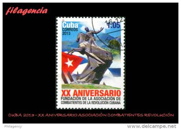 USADOS. CUBA. 2013-41 XX ANIVERSARIO DE LA ASOCIACIÓN DE COMBATIENTES DE LA REVOLUCIÓN - Usados