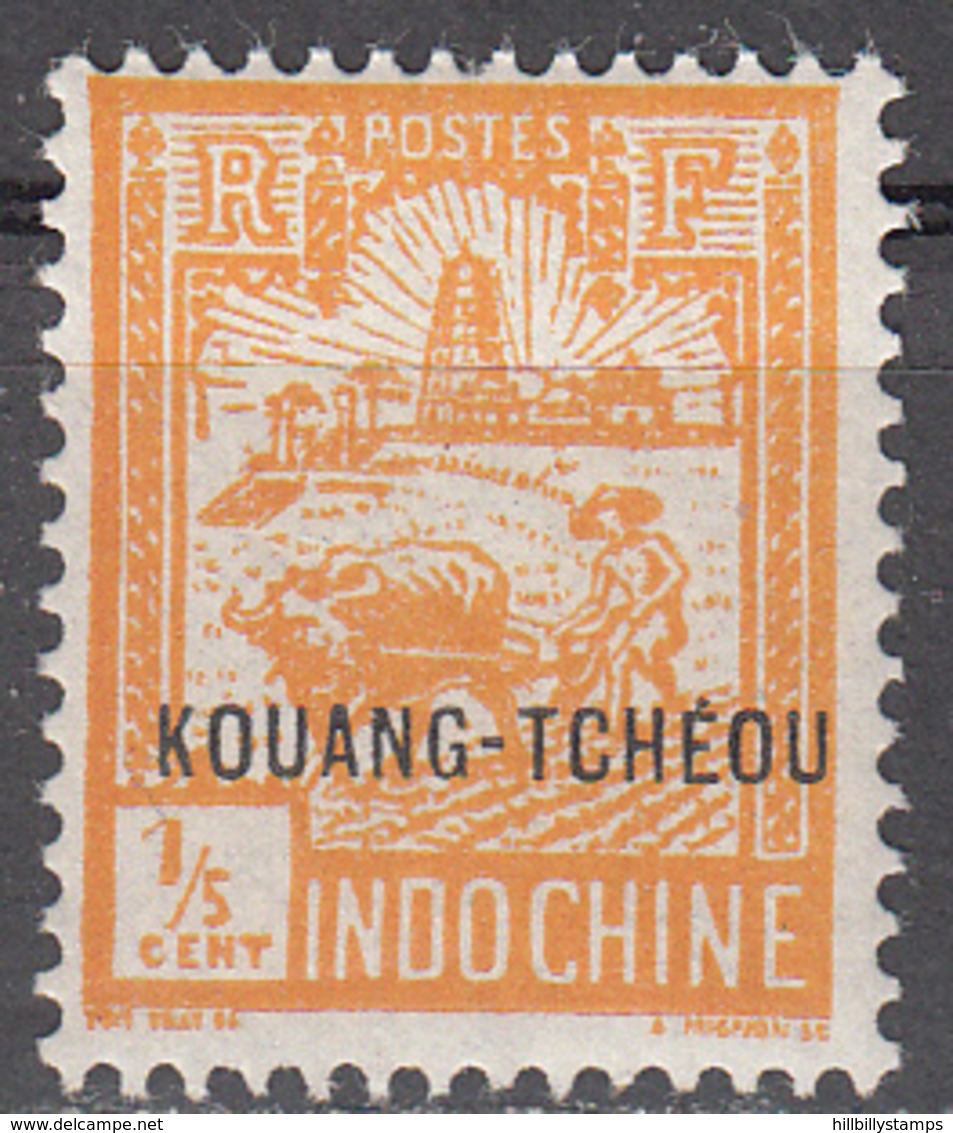 FRENCH OFFICES--KOUANG-TCHEOU     SCOTT NO. 76   MINT HINGED   YEAR  1927 - Nuevos