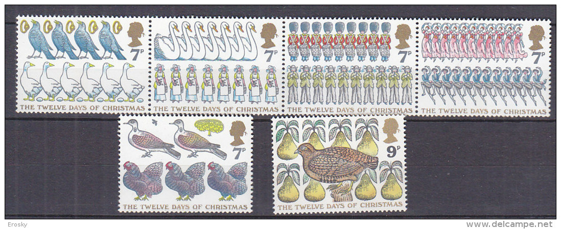 PGL U034 - GRANDE BRETAGNE Yv N°840/45 ** NOEL - Unused Stamps