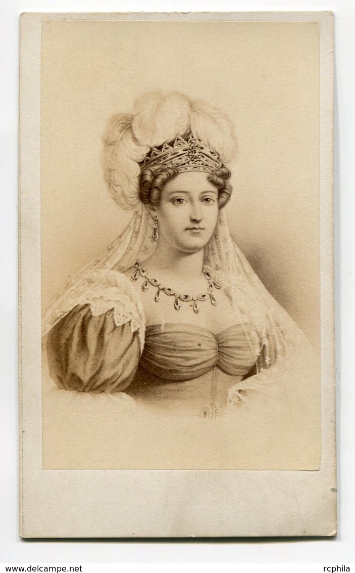 RC 8414 CDV PORTRAIT DUCHESSE D'ANGOULÈME MARIE THÉRÈSE DE BOURBON PHOTO NEURDEIN PARIS - Anciennes (Av. 1900)