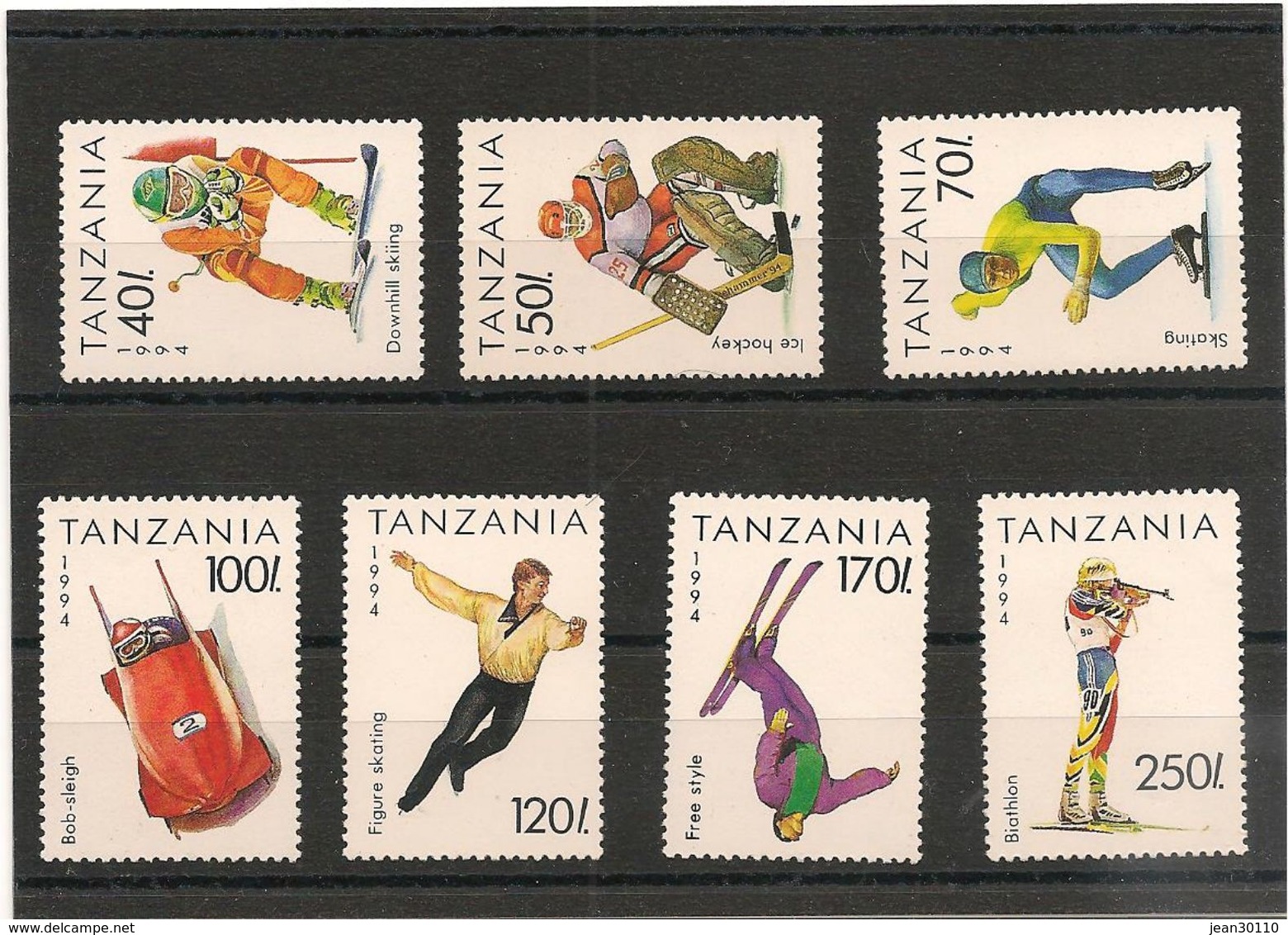 TANZANIE Année 1994 J.O. N°Y/T : 1492/98** - Hiver 1994: Lillehammer