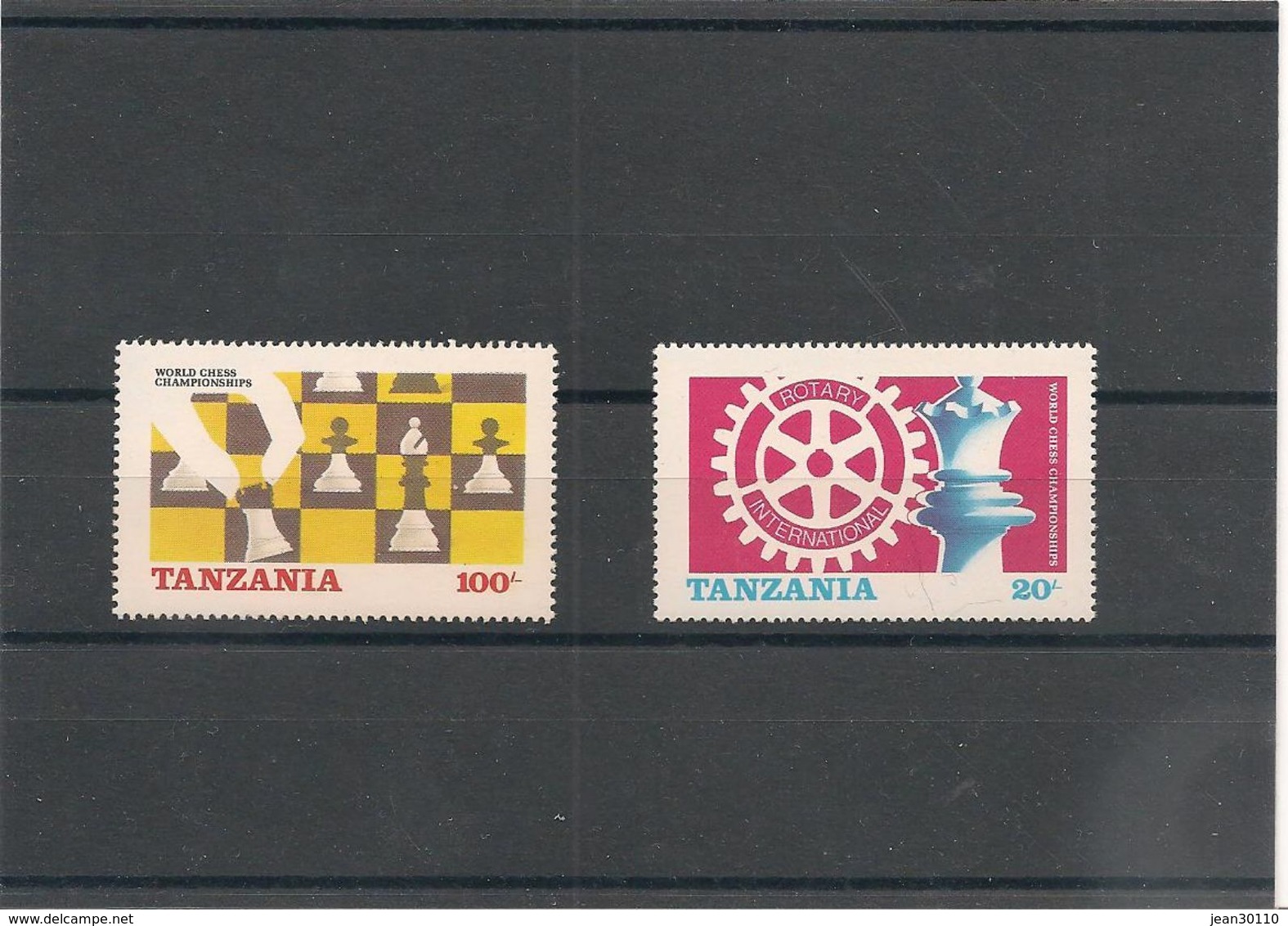 TANZANIE Année 1986 Championnat Du Monde D'échecs N°Y/T : 275/76** - Tanzania (1964-...)
