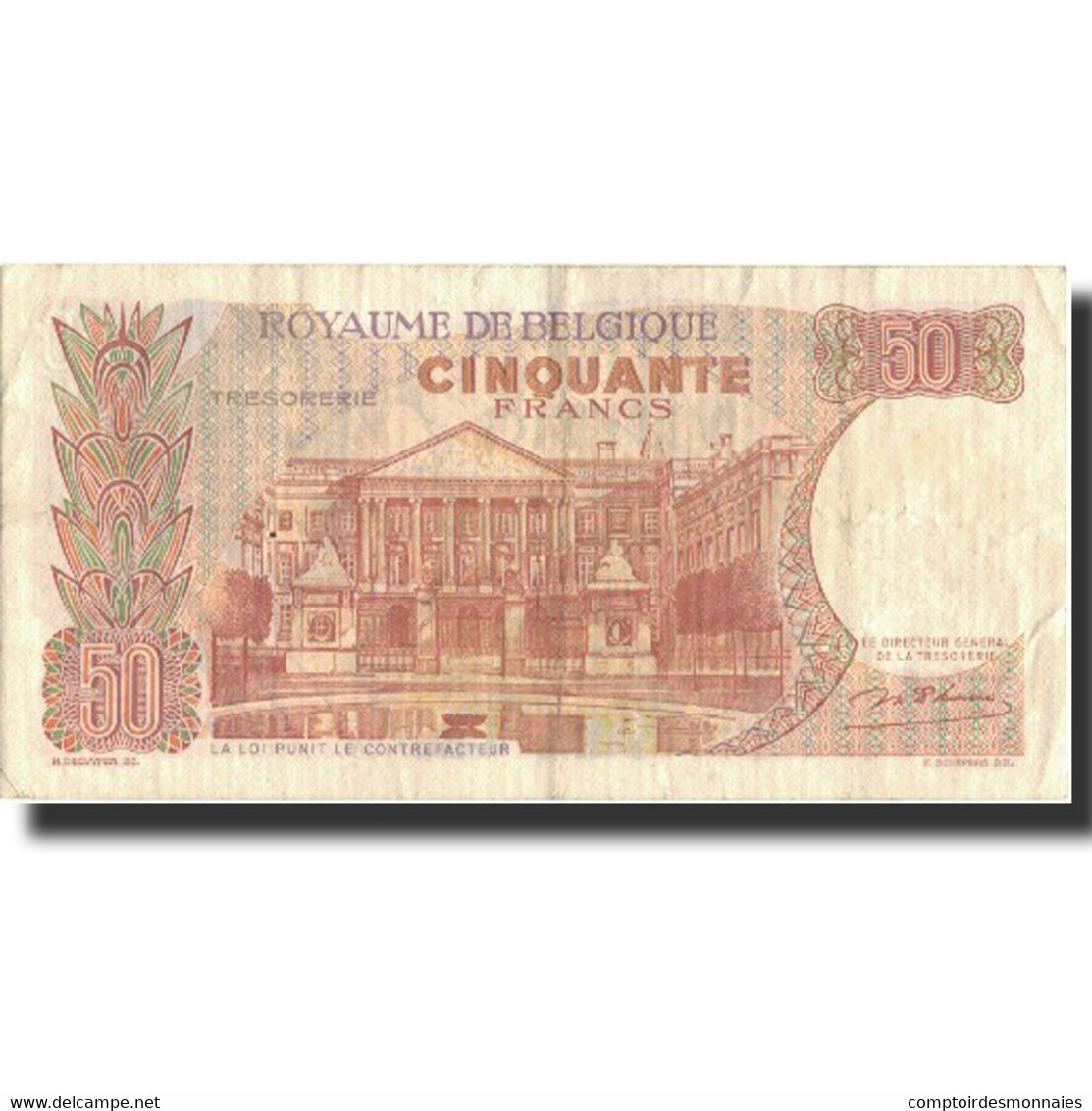 Billet, Belgique, 50 Francs, 1966, 1966-05-16, KM:139, TTB - 50 Franchi
