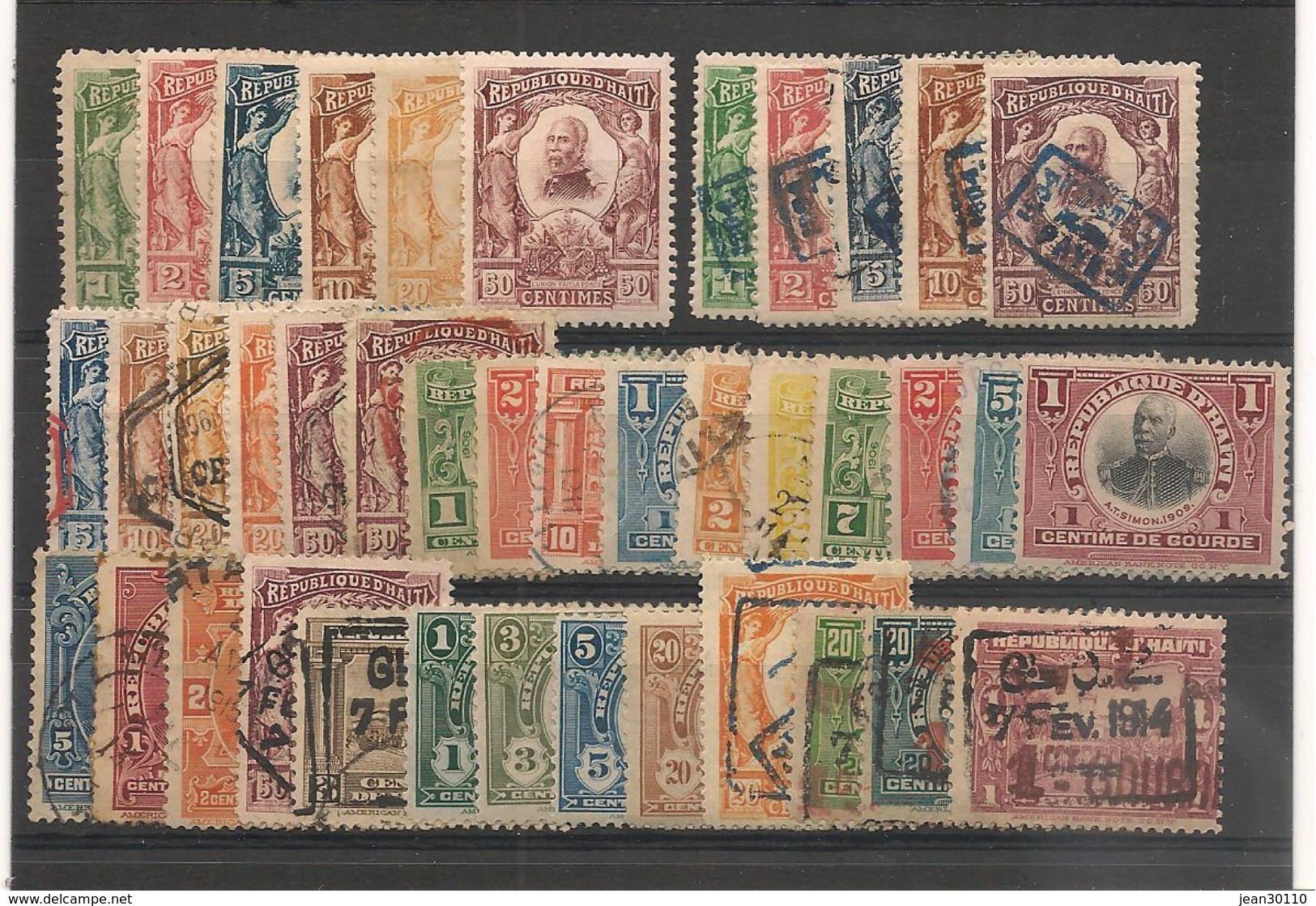 HAÏTI Années 1904/06 LOT Oblitérés Bonne  Côte - Haïti