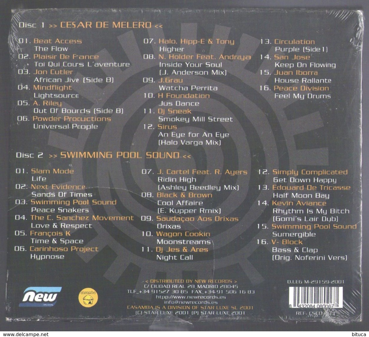 2CD 32 TITRES CESAR DE MELERO & SWIMMING POOL SOUND PLATINUM IBIZA 2001 NEUF & RARE - Dance, Techno & House