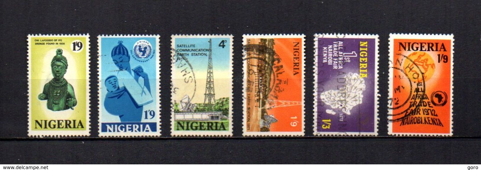 Nigeria   1971-72  .-  Y&T  Nº   259-262-263-265-268/269 - Nigeria (1961-...)