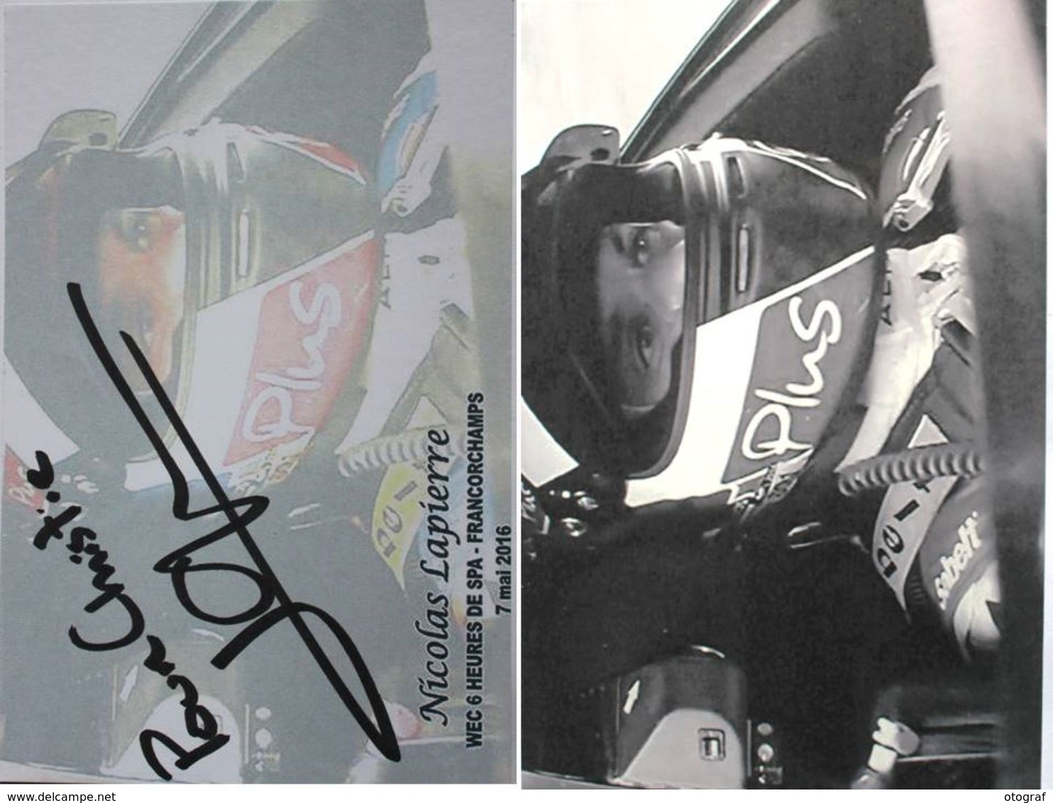 WEC 6 Heures De SPA - FRANCORCHAMPS - Nicolas LAPIERRE - Dédicace - Hand Signed - Autographe Authentique  - - Grand Prix / F1