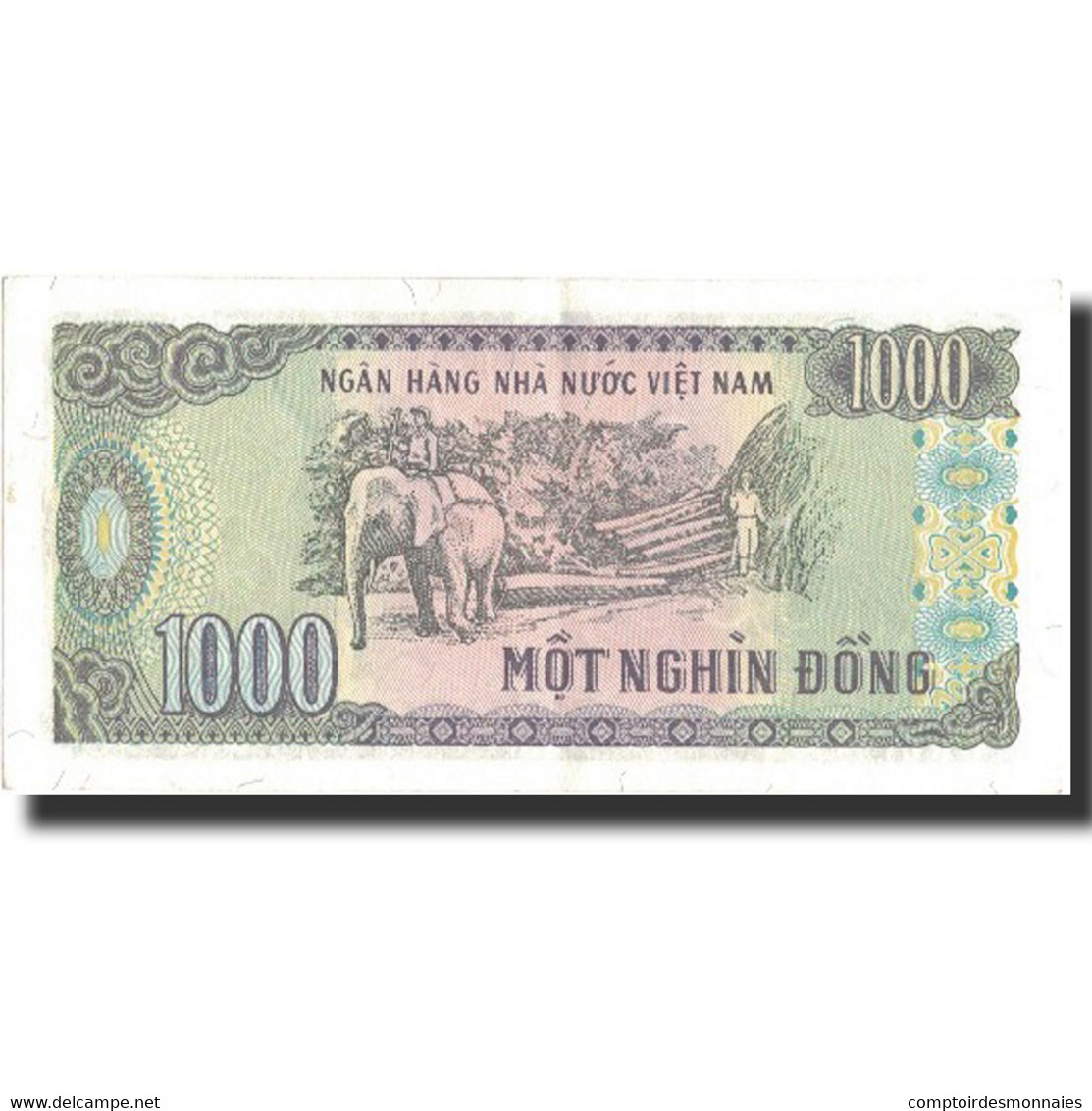 Billet, Viet Nam, 1000 D<ox>ng, 1988, 1988, KM:106a, SUP+ - Vietnam