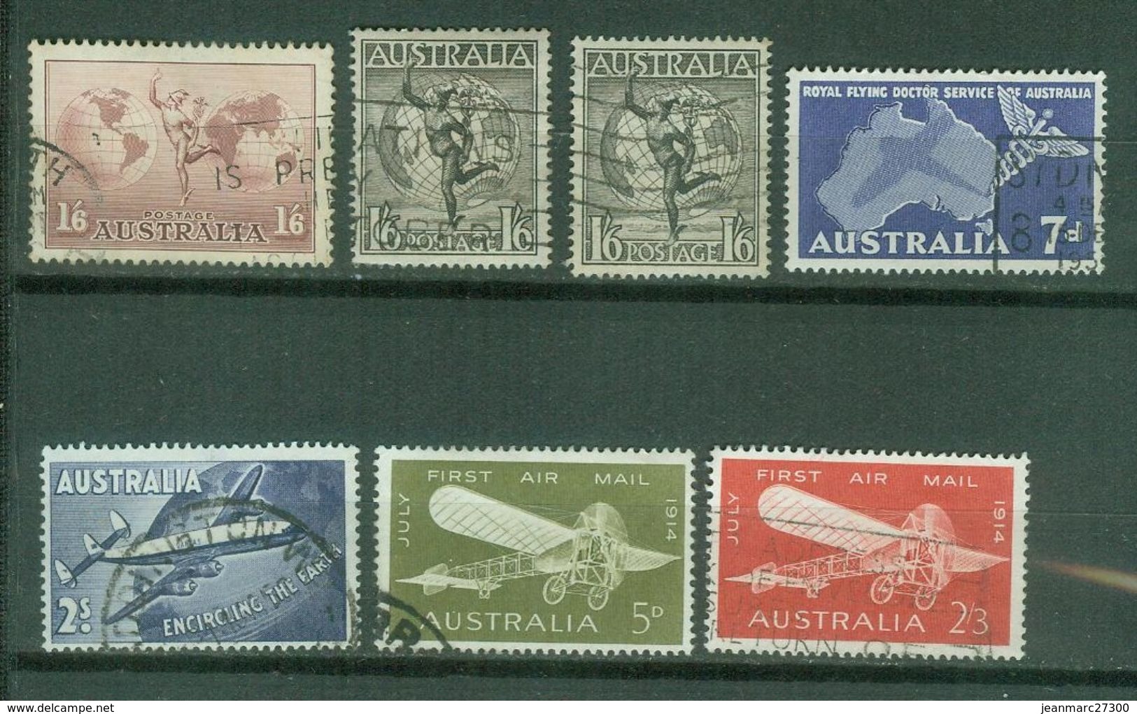 Océanie - Australie Poste Aérienne YT 6 7 8 9 10 12 13 Oblitéré - Gebraucht