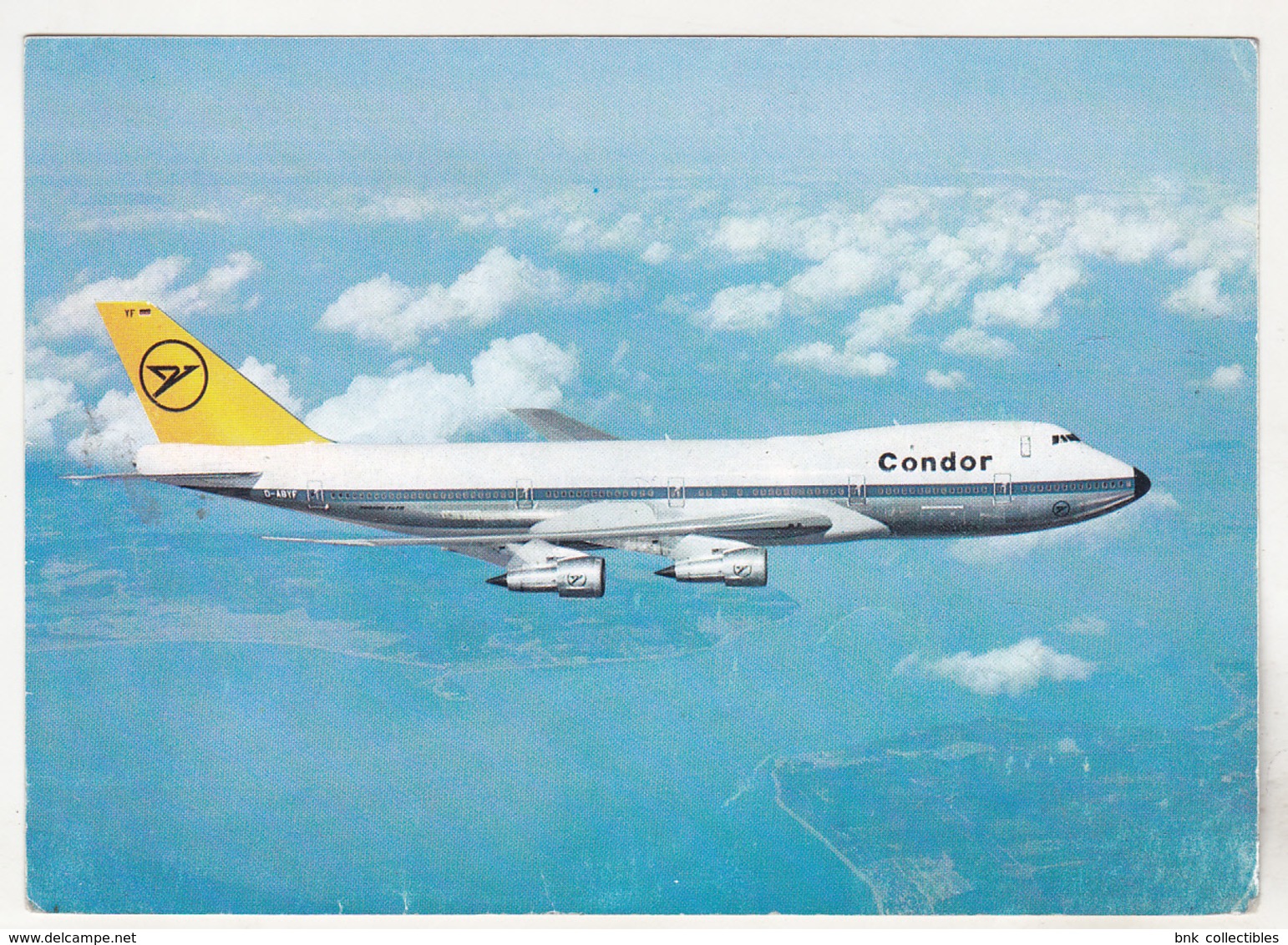 Germany Old Uncirculated Postcard - Aviation - Condor Flugdienst GmbH - Jumbo Jet Boeing 747 - 1946-....: Era Moderna