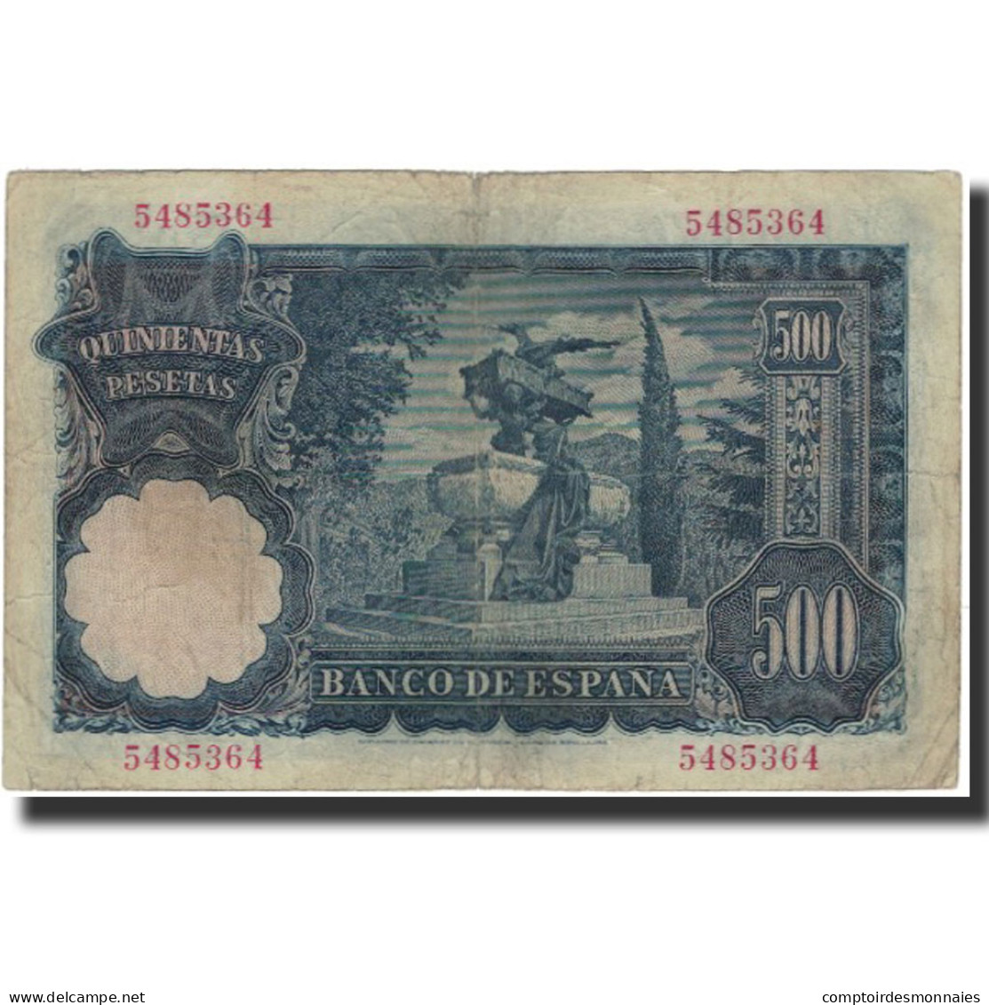 Billet, Espagne, 500 Pesetas, 1951-11-15, KM:142a, TTB - 500 Pesetas