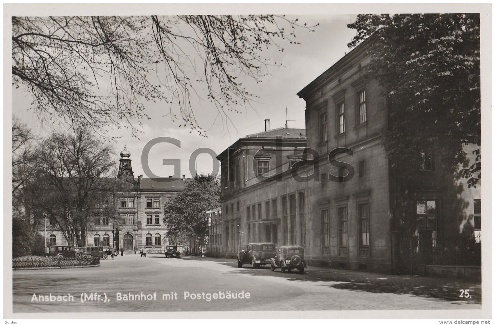 Germany - Ansbach - Bahnhof Mit Postgebaude - Ansbach