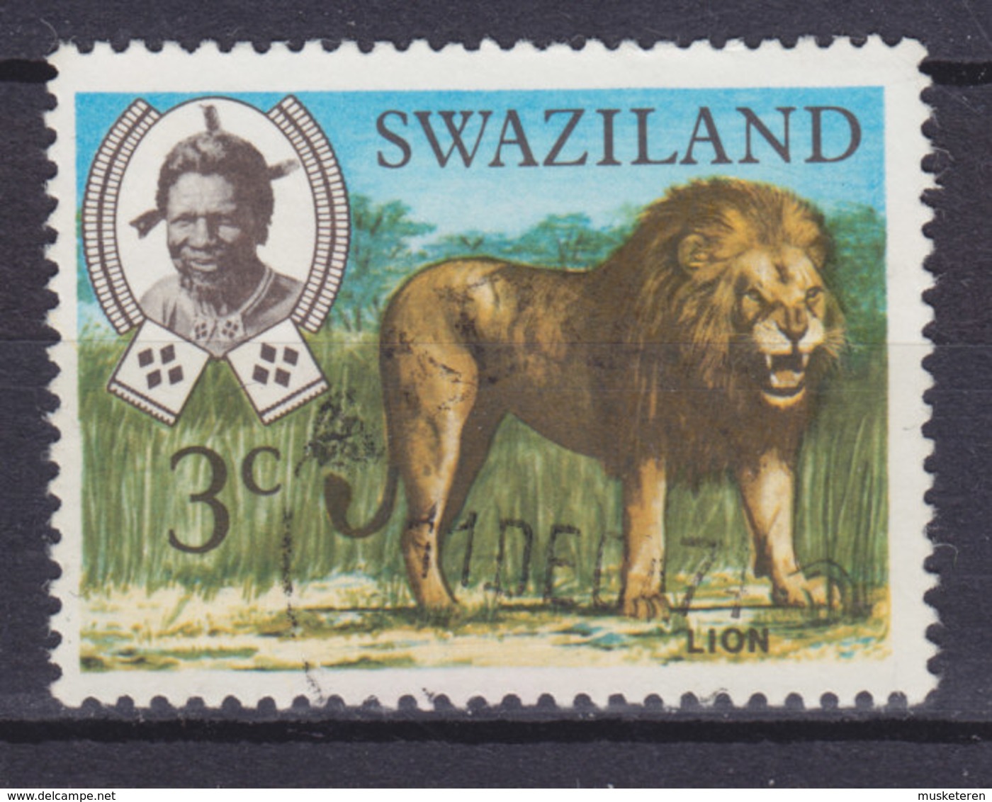 Swaziland 1969 Mi. 163 Y      3 C. Lion Löwe - Swaziland (...-1967)
