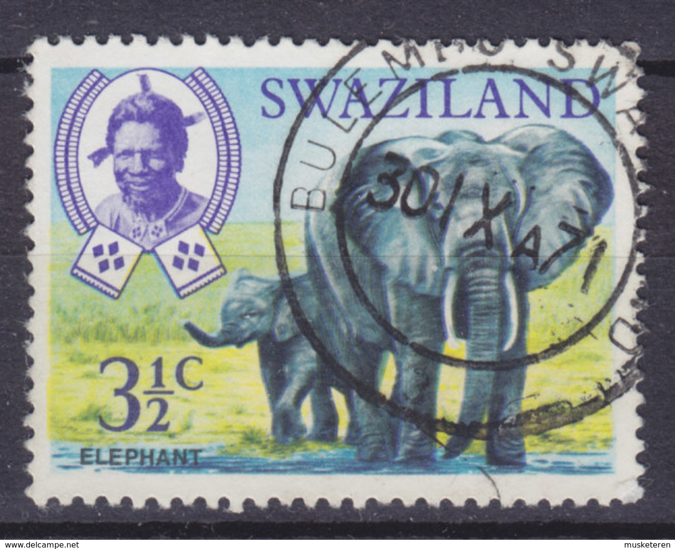 Swaziland 1969 Mi. 164      3½ C. Elephant Elefant - Swasiland (...-1967)