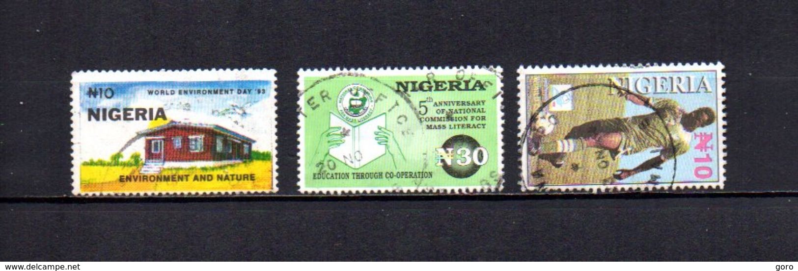 Nigeria   1993-98  .-  Y&T  Nº   611-671-673 - Nigeria (1961-...)