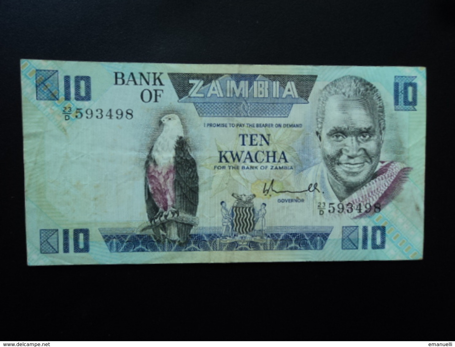 ZAMBIE : 10 KWACHA   ND   P 26a    TTB - Zambie