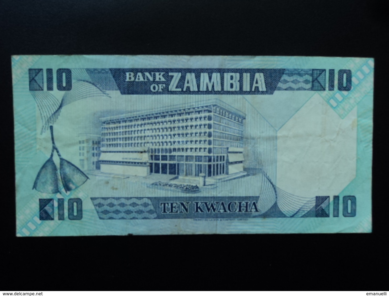 ZAMBIE : 10 KWACHA   ND   P 26a    TTB - Zambie