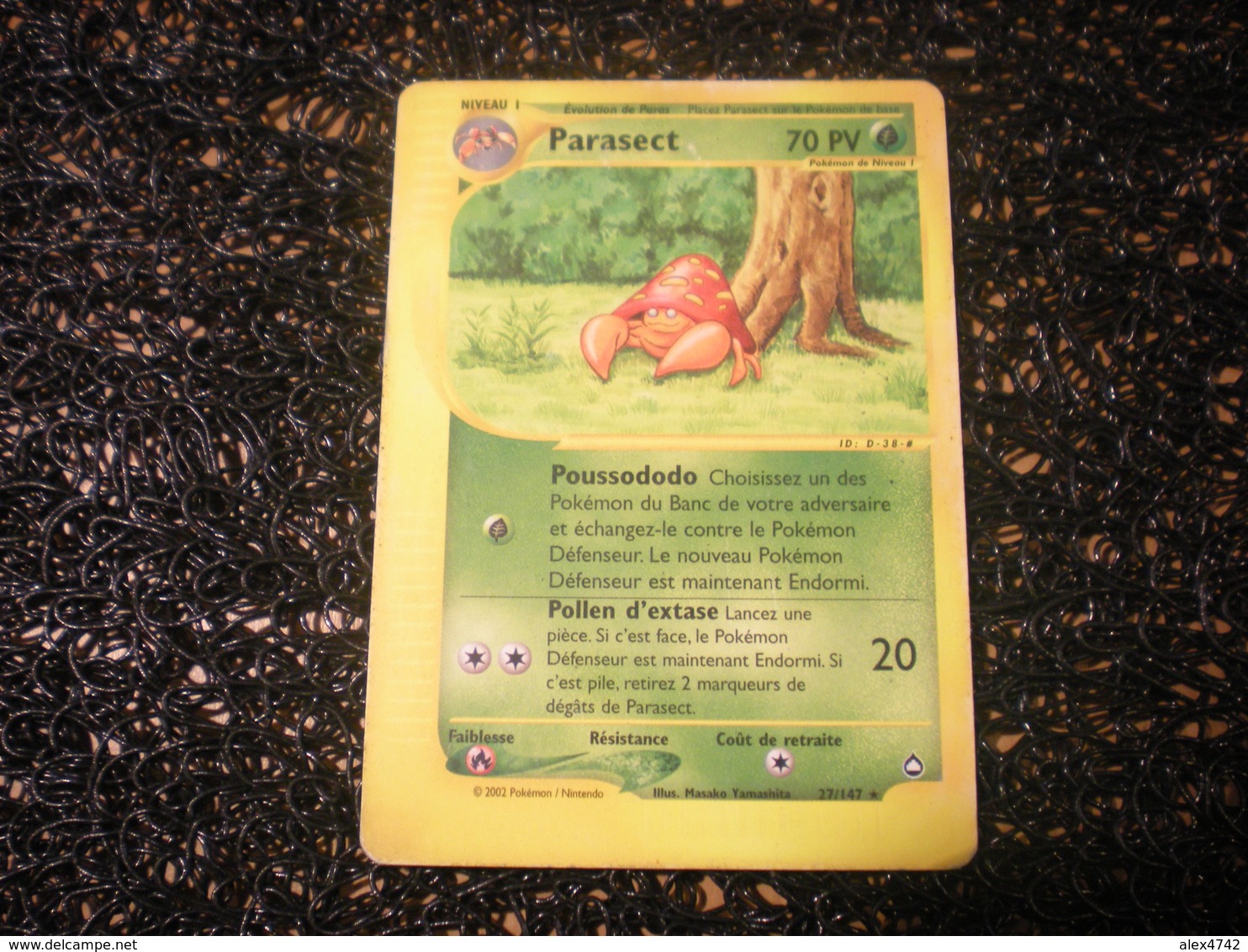 Carte Pokemon PARASECT 27/147 Rare AQUAPOLIS Bloc Wizard Francais (D5) - Wizards