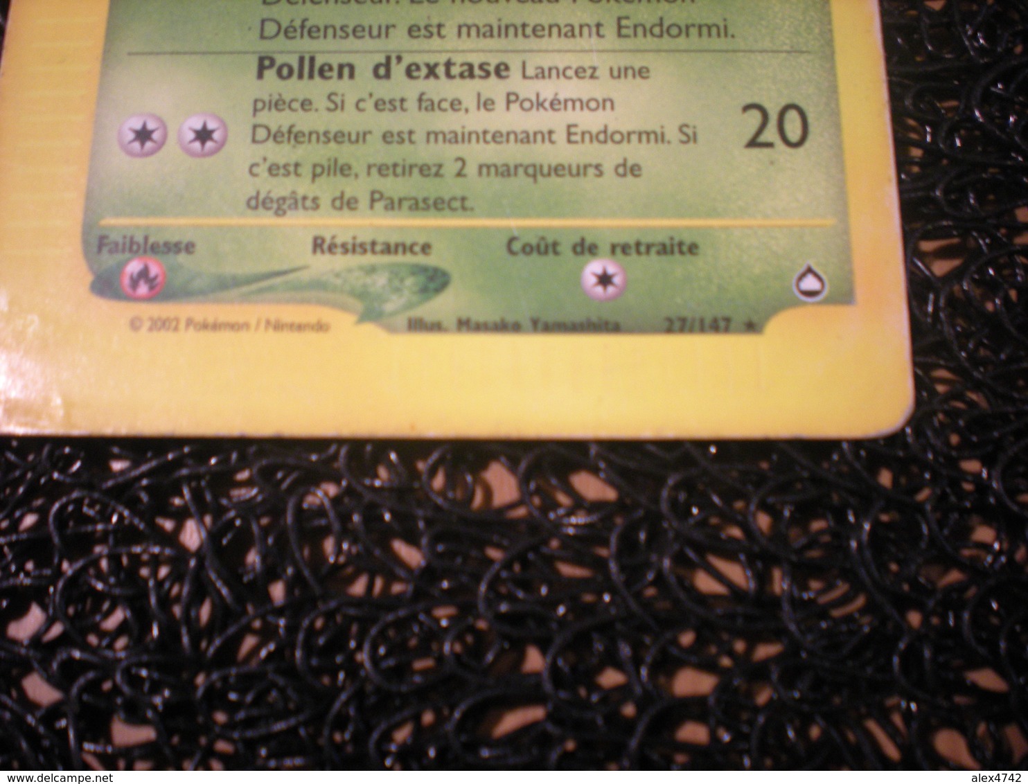 Carte Pokemon PARASECT 27/147 Rare AQUAPOLIS Bloc Wizard Francais (D5) - Wizards