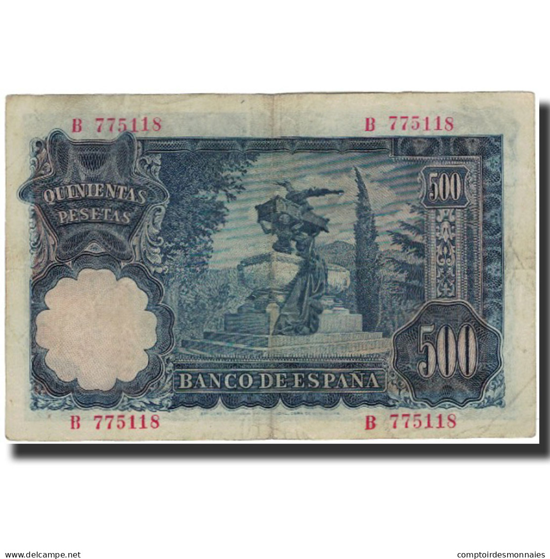 Billet, Espagne, 500 Pesetas, 1951-11-15, KM:142a, TB+ - 500 Peseten