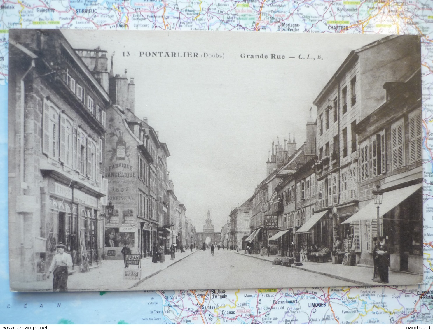 Grande Rue / Cachet Militaire Pontarlier - Pontarlier