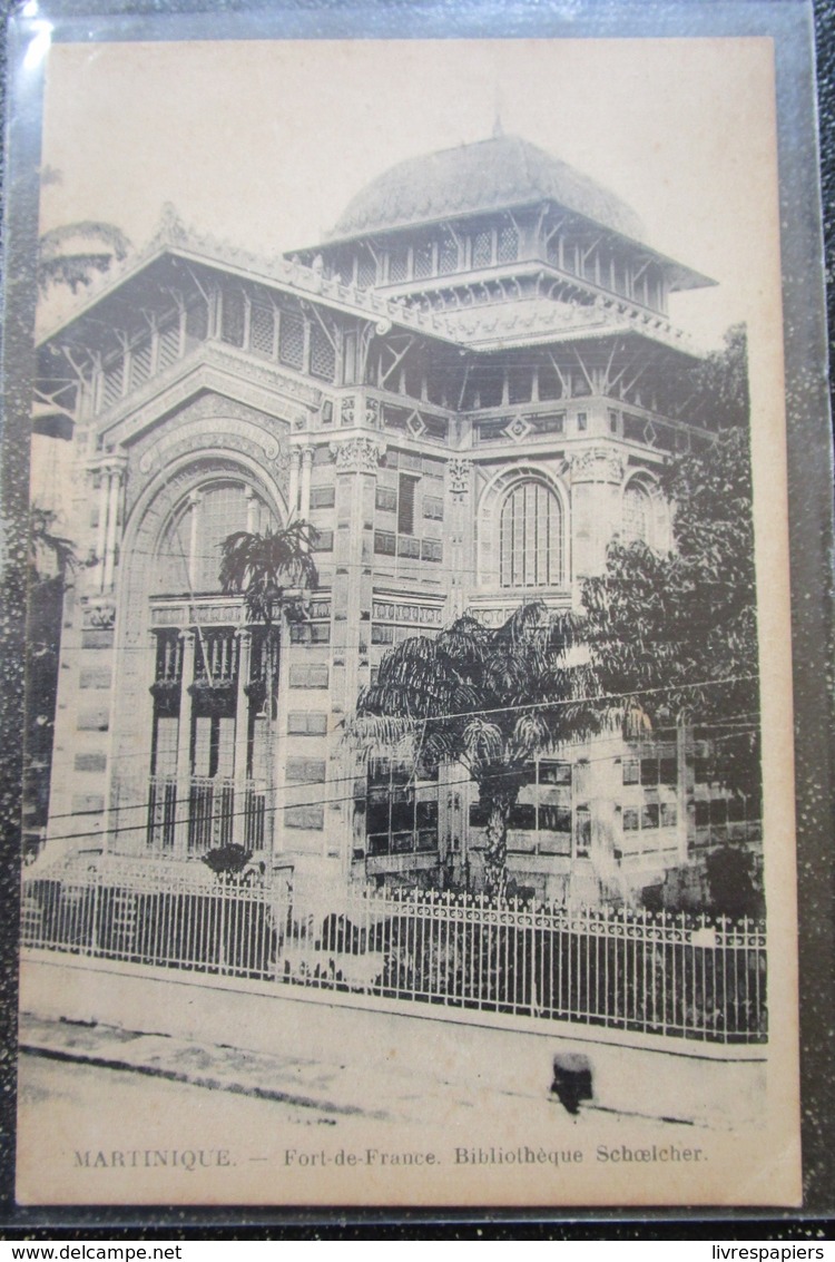 Martinique Bibliotheque Schoelcher Fort De France Cpa - Fort De France