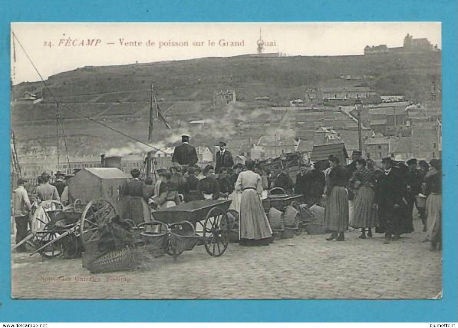 CPA - Le Marché Aux Poissons Sur Le Grand Quai FECAMP 76 - Fécamp