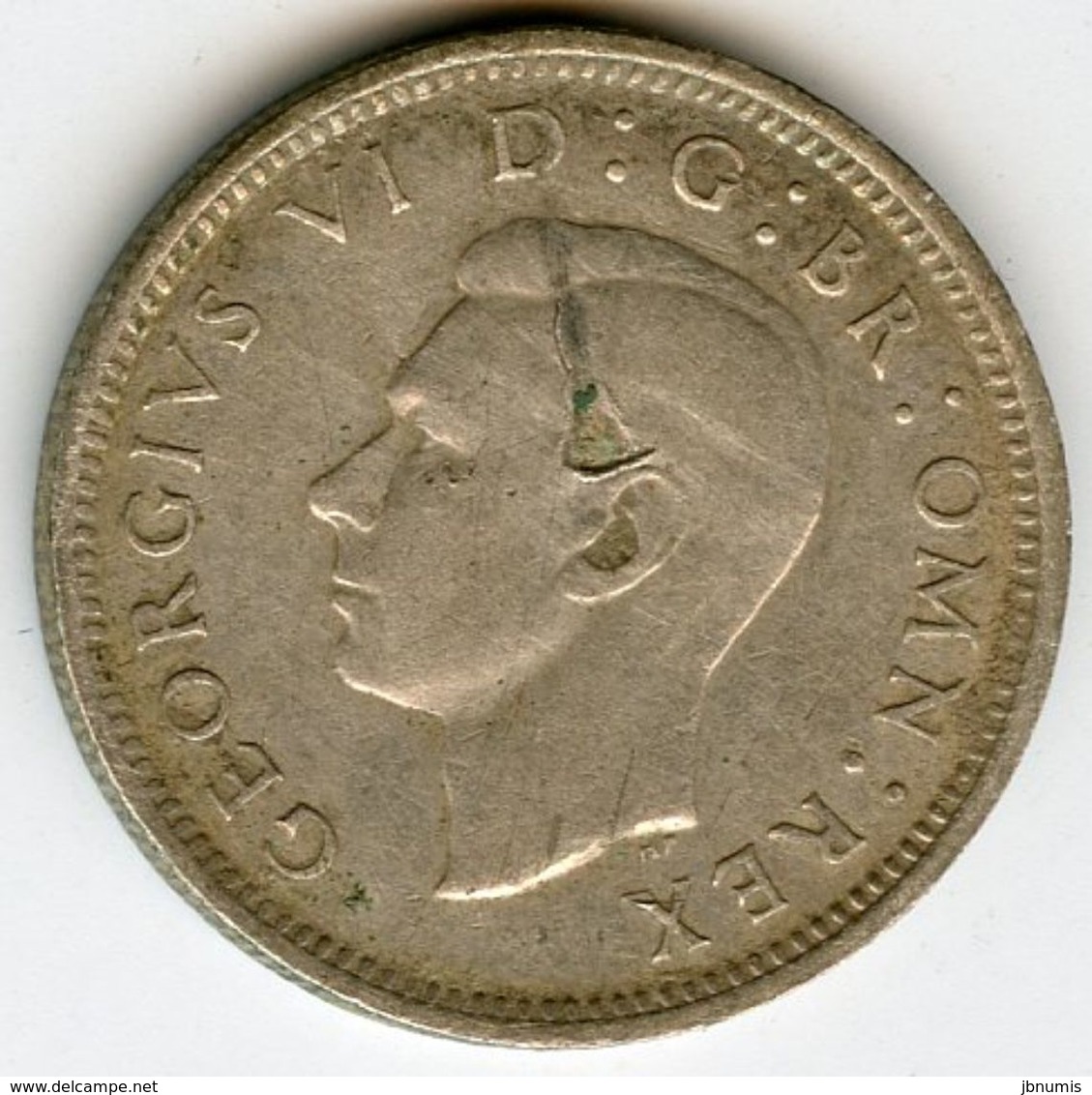 Grande Bretagne Great Britain 6 Pence 1942 Argent KM 852 - H. 6 Pence