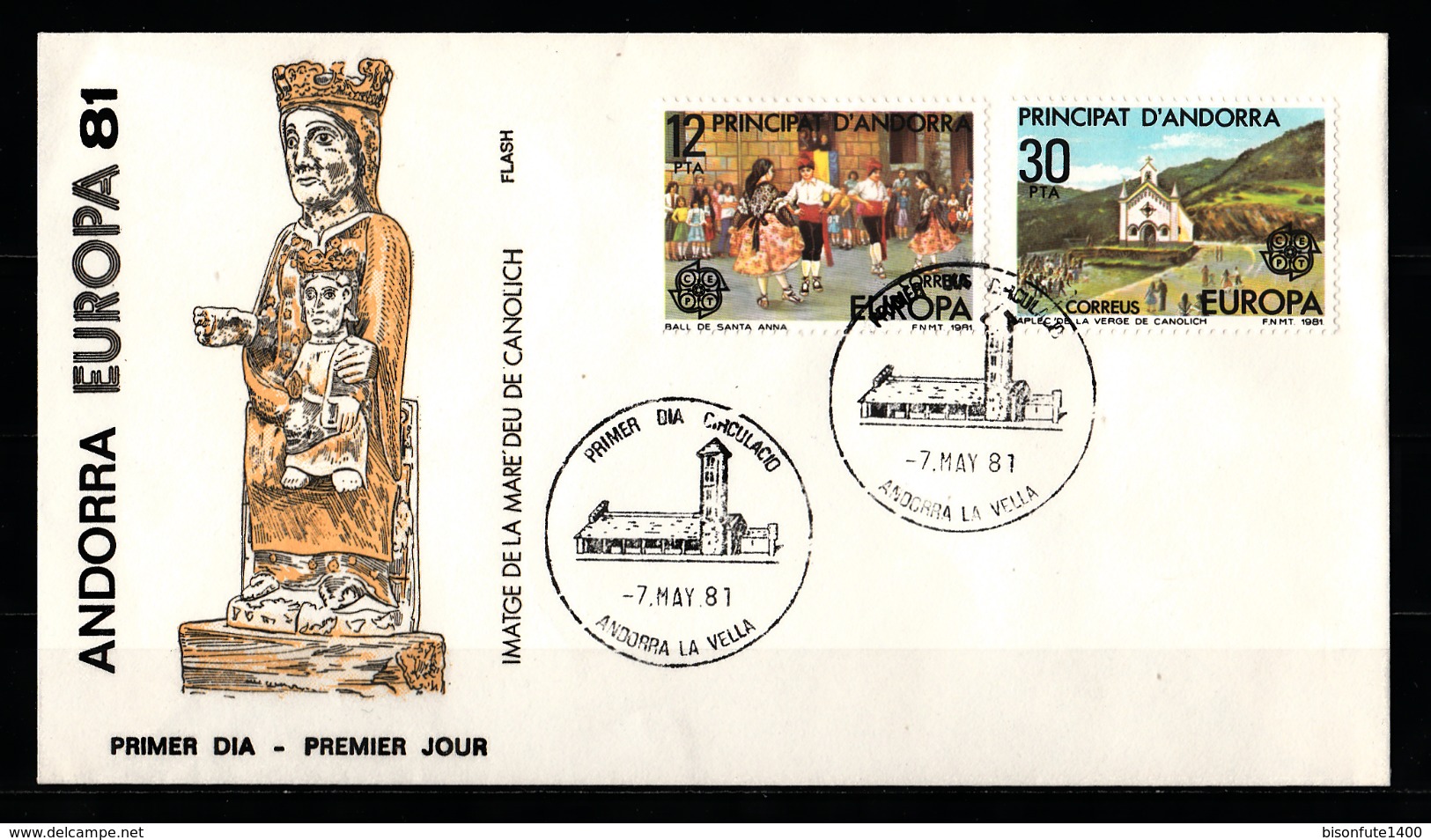 Andorre Espagnol 1981 : FDC - Gebruikt