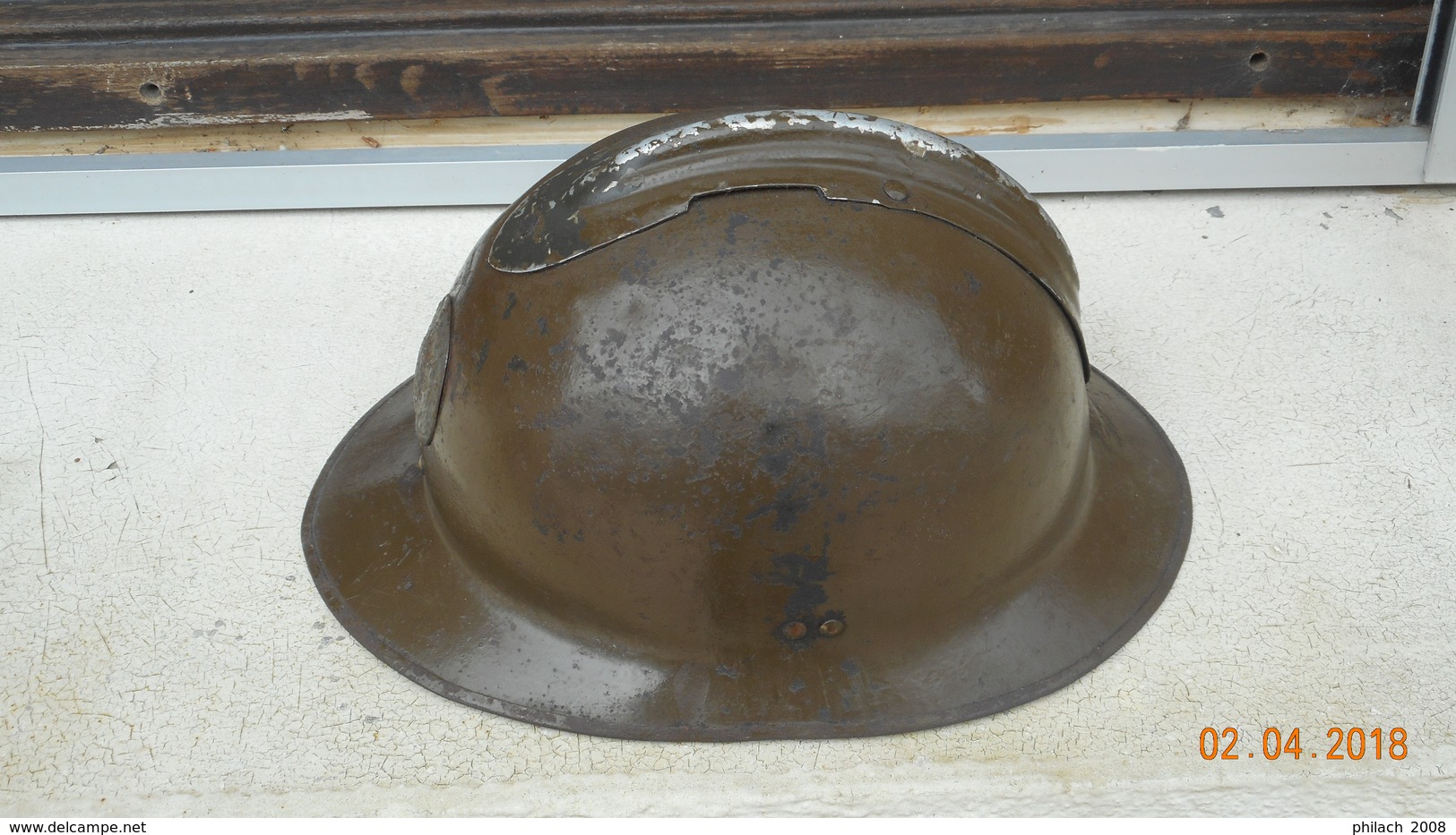 Casque Francais Modèle 1926 Insigne Intendance - Casques & Coiffures