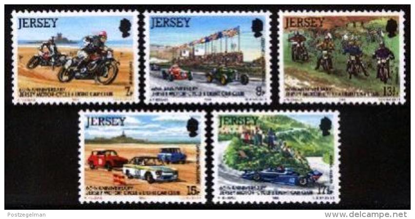 JERSEY, 1980, Mint Never Hinged Stamp(s), Jersey Motor Cycle , 223-227,   , M4247 - Jersey