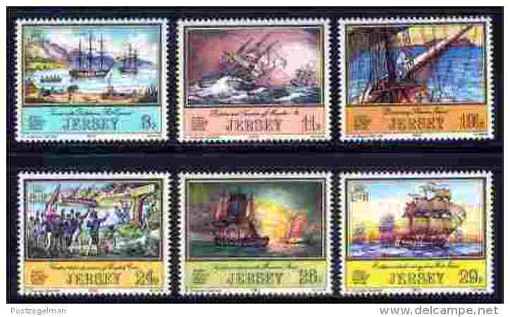 JERSEY, 1983, Mint Never Hinged Stamp(s), Adventurers , 293-298,   , M4259 - Jersey