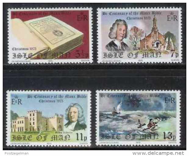 ISLE OF MAN, 1975, Mint Never Hinged Stamp(s), Christmas, 68-71, M4813 - Isola Di Man