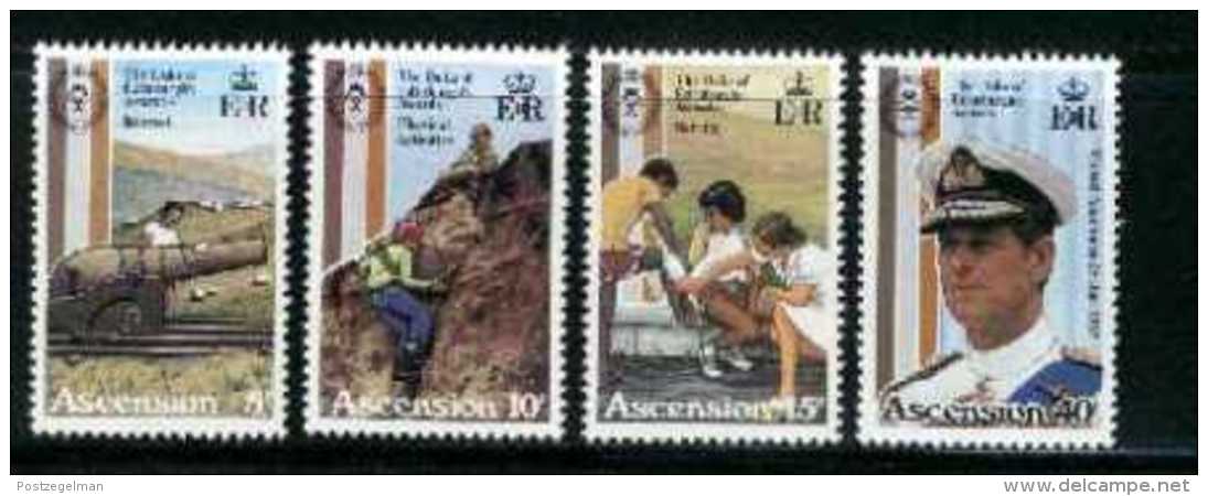 ASCENSION, 1981, Mint Never Hinged Stamp(s), Duke Of Edinburgh, 302-305, M2071 - Ascension