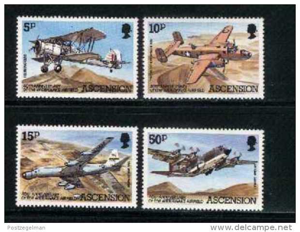 ASCENSION, 1982, Mint Never Hinged Stamp(s), Wideawake Airfield, 318-321 M2074 - Ascension