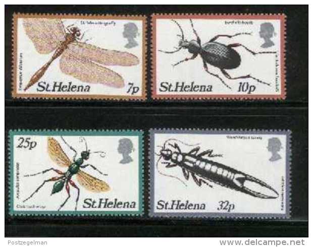 ST. HELENA, 1981, Mint Never Hinged Stamp(s), Insects, 353-356, M2035 - Sint-Helena