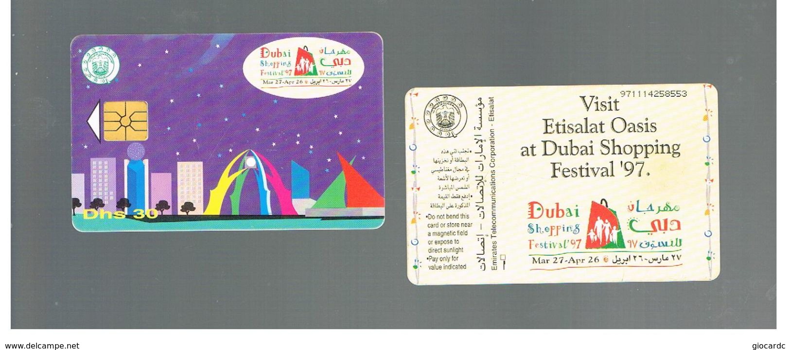 EMIRATI ARABI UNITI (UNITED ARAB EMIRATES) - 1997 DUBAI SHOPPING FESTIVAL     - USED -  RIF.  10432 - Advertising