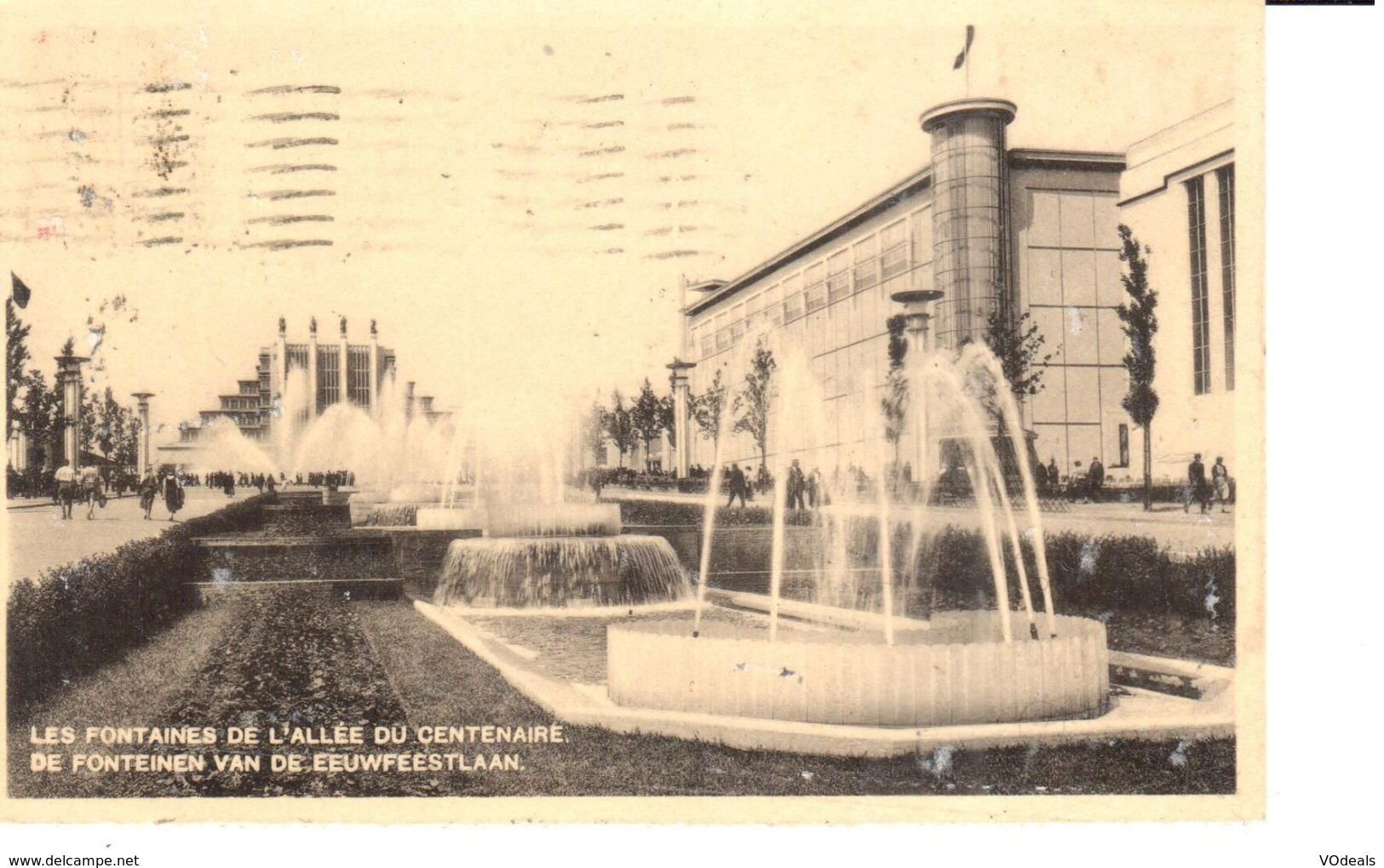 Bruxelles - CPA - Brussel - Les Fontaines De L'allée Du Centenaire - Avenues, Boulevards