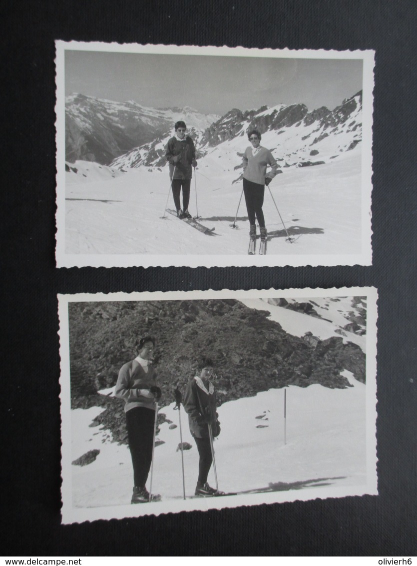 LOT 22 PHOTOS SPORT SKI (M1807) SUISSE VERBIER 1959 (11 Vues) Les Attelas Les Ruinettes - Lieux