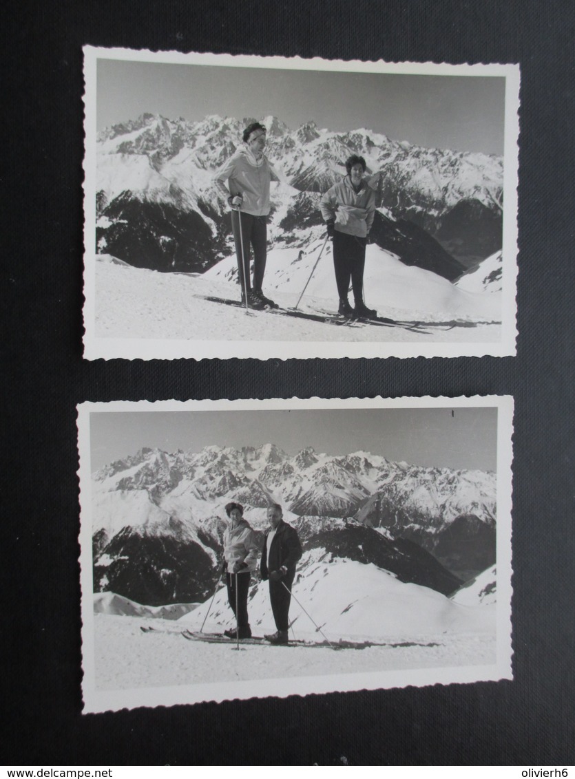 LOT 22 PHOTOS SPORT SKI (M1807) SUISSE VERBIER 1959 (11 Vues) Les Attelas Les Ruinettes - Lieux