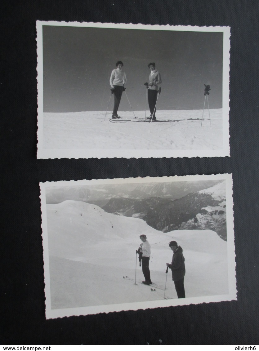 LOT 22 PHOTOS SPORT SKI (M1807) SUISSE VERBIER 1959 (11 Vues) Les Attelas Les Ruinettes - Lieux