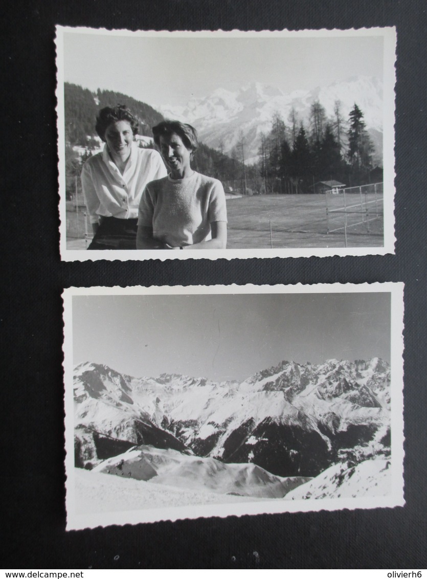 LOT 22 PHOTOS SPORT SKI (M1807) SUISSE VERBIER 1959 (11 vues) Les Attelas Les Ruinettes